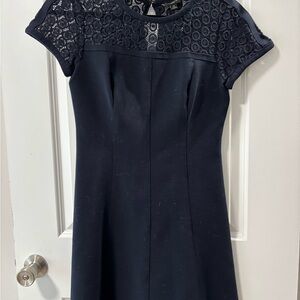 Ann Taylor Black Lace Mini Dress